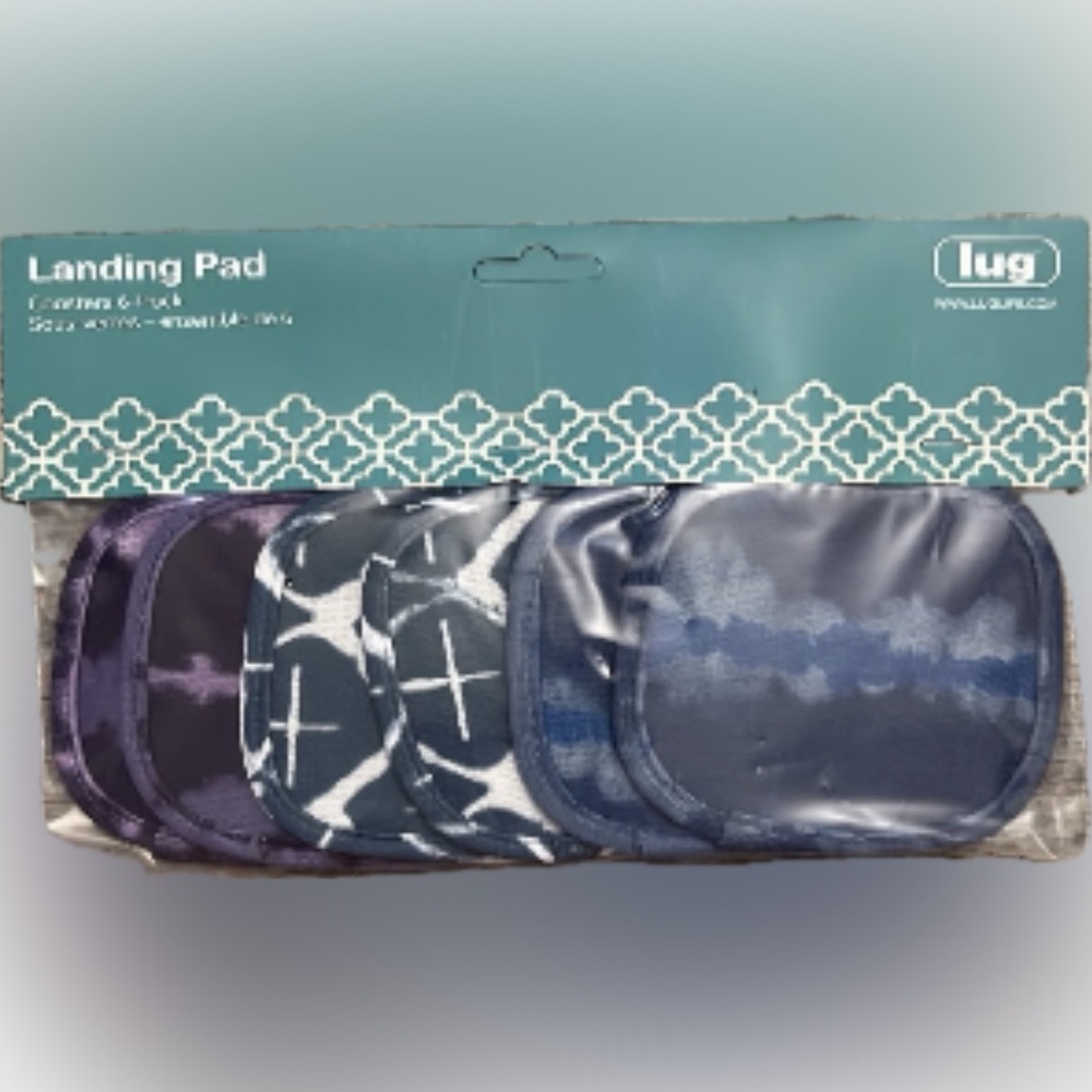 🐢 Lug Landing Pad Coaster Set in Blue and Purple